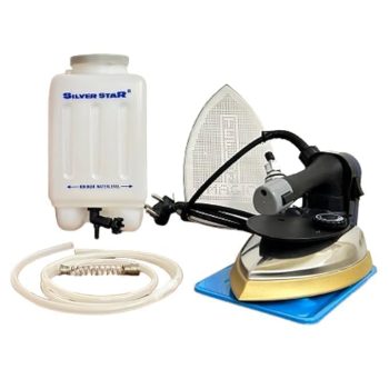 Silver Star Steam 1800 Watt Industrial Steam with Teflon Shoes ES 300L, 4.0 L Water-Tank and connectors - Heavy Duty for Professional Use