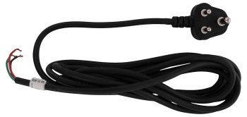 Tovito ISTRI 3 Core x 0.75 Heavy Duty Cable Wire for Gravity Bottle Steam Iron | 3 Pin Extension Power Cord 1sq mm- 16Amp Plug for Commercial/Industrial - Black