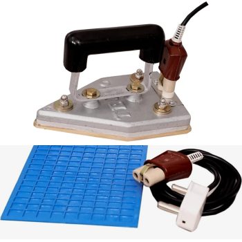 Tovito 4.5 kg Tajco tejco Brass Industrial Electric Iron Press for Laundry, Drycleaners, Tailors, Gross Heavy Weight, with Free Pluck and Wire