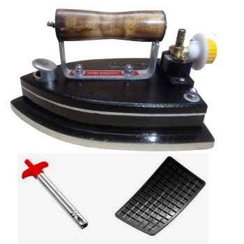 Tovito 6.5 kg Newtech LPG Gas Iron press [ 6.5 kg India's No.1 New Model ] Best for Dhobi/Laundary [Heavy duty + Longlife] with Wooden Handle (lakdi ka handle) LP Gas Iron Press